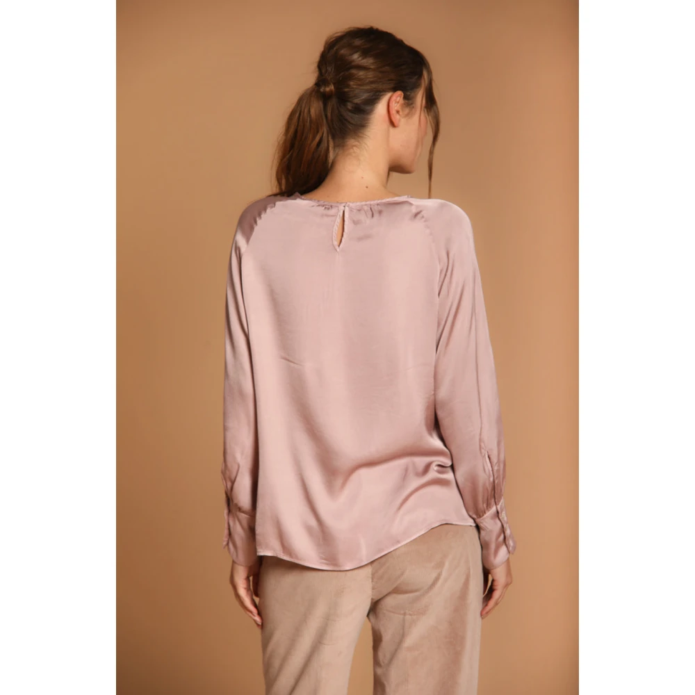 Mason's Elegante Viscose Winter Shirt Carla Pink Dames