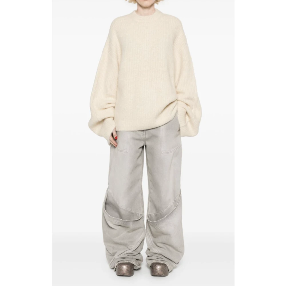 Entire Studios Vanilla Gebreide Crew Beige Heren
