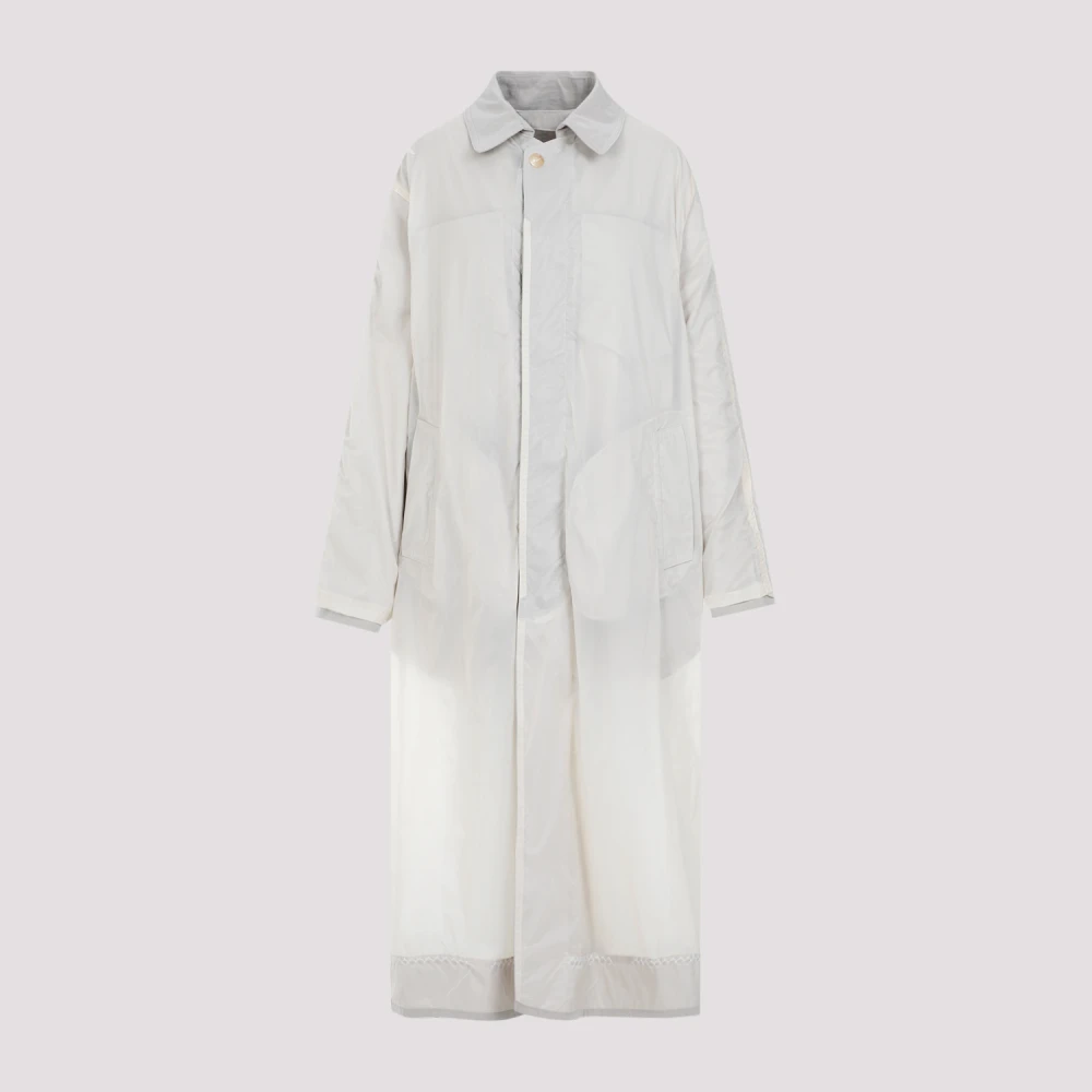 Maison Margiela Nude Trenchcoat Moderne Stijl Gray Dames