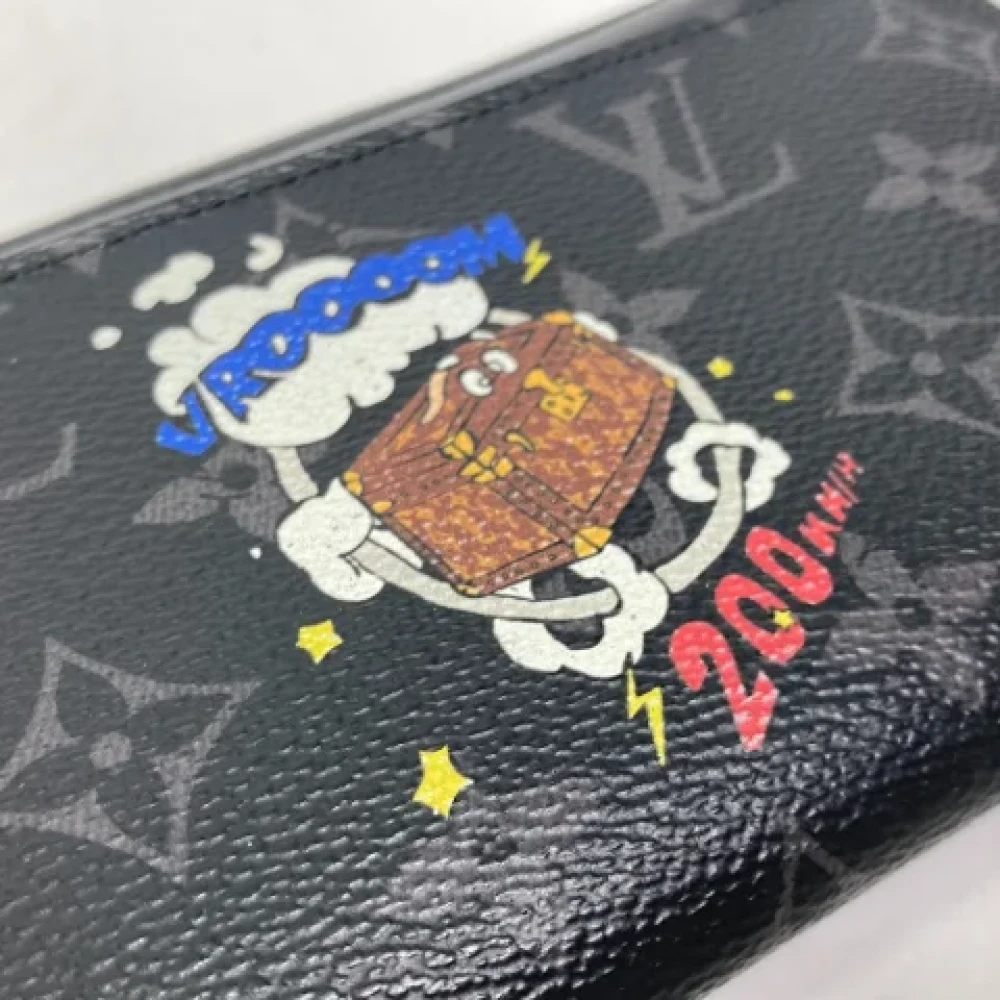 Louis Vuitton Vintage Pre-owned Fabric wallets Black Heren