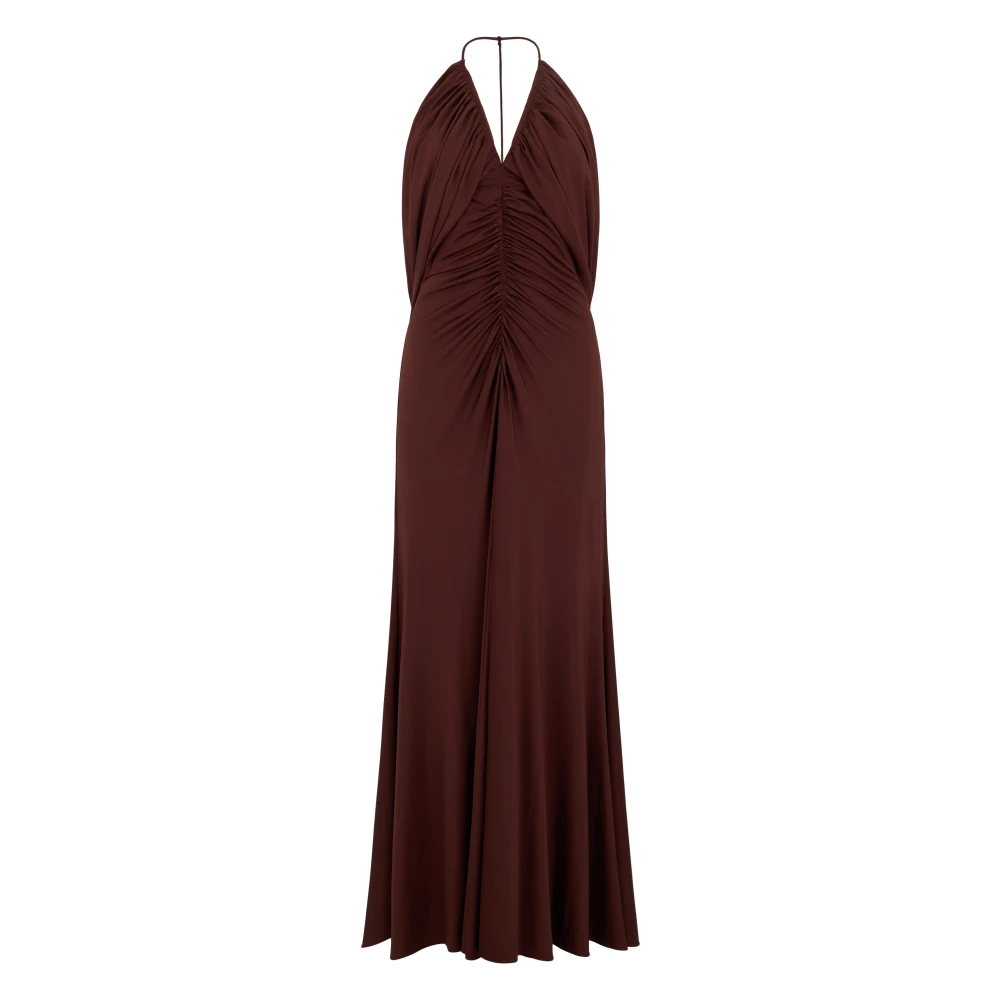 Self Portrait Women's Red Jersey Drape Midi Dress - Gowns - M - Dresses