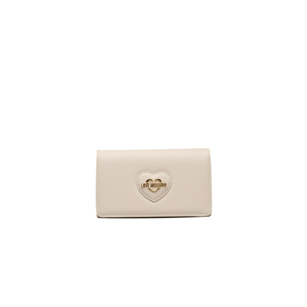 Love Moschino Crossbody tassen met kettingsluiting Beige Dames
