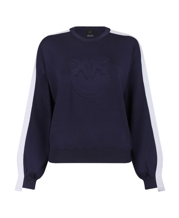 blue-logo-embossed-sweater