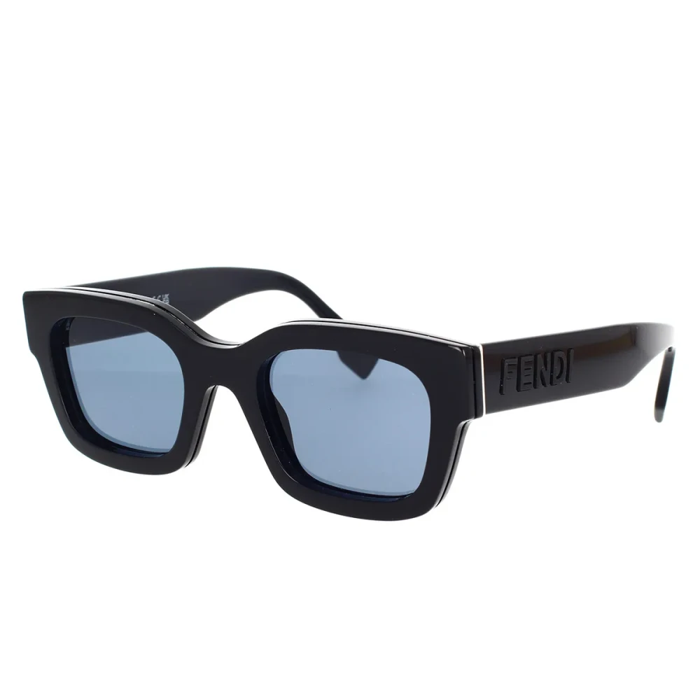 Fendi Unisex Black Sunglasses, 50 Mm, Square Glamour Sunglasses