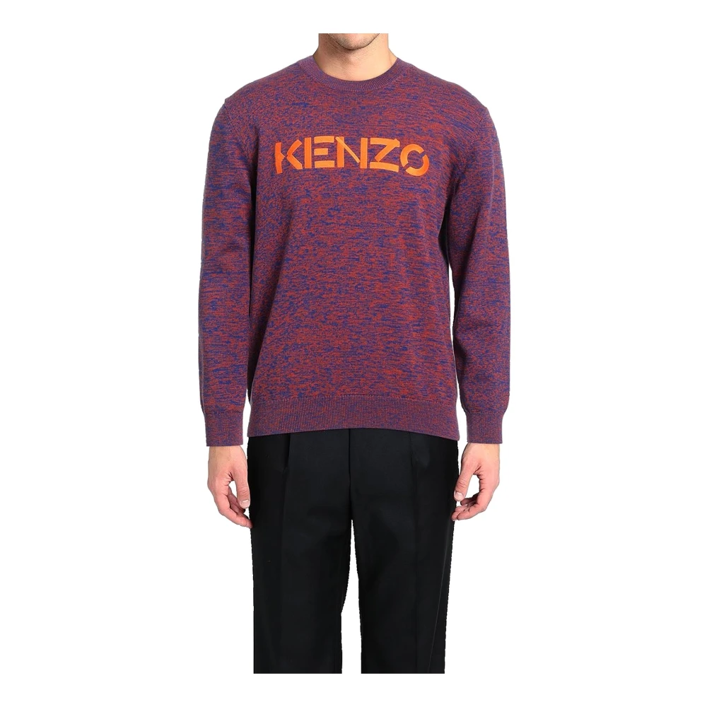 Kenzo Katoenen trui met logo Multicolor Heren