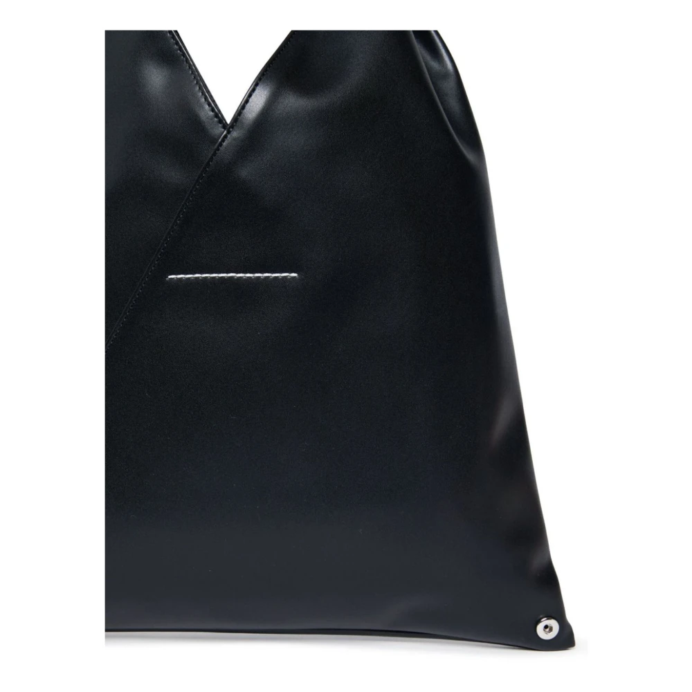 Maison Margiela Zwarte Driehoek Ontwerp Top Handtas Black Dames