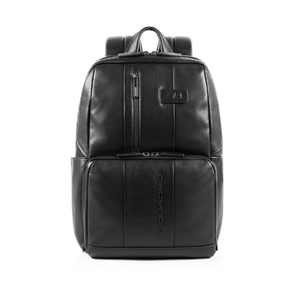 Piquadro Men's Black Pc Backpack With Ipad 10.5"/9.7" Holder - Backpacks - One Size - Bags