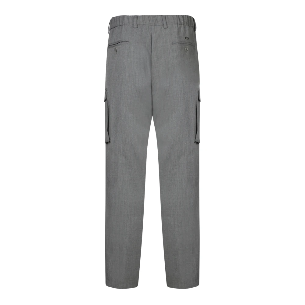 Herno Lichtgrijze lichtgewicht stoffen broek Gray Heren