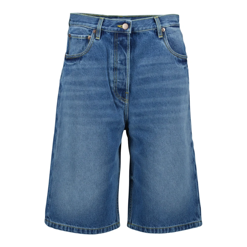 Prada Denim Bermuda Shorts voor vrouwen Blue Dames