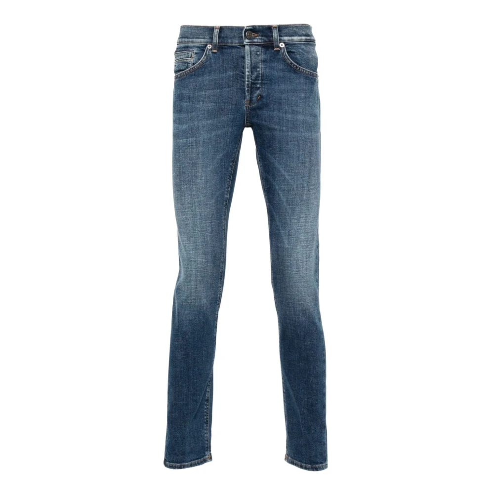 Dondup Blauwe Skinny Jeans Klassiek Ontwerp Blue Heren