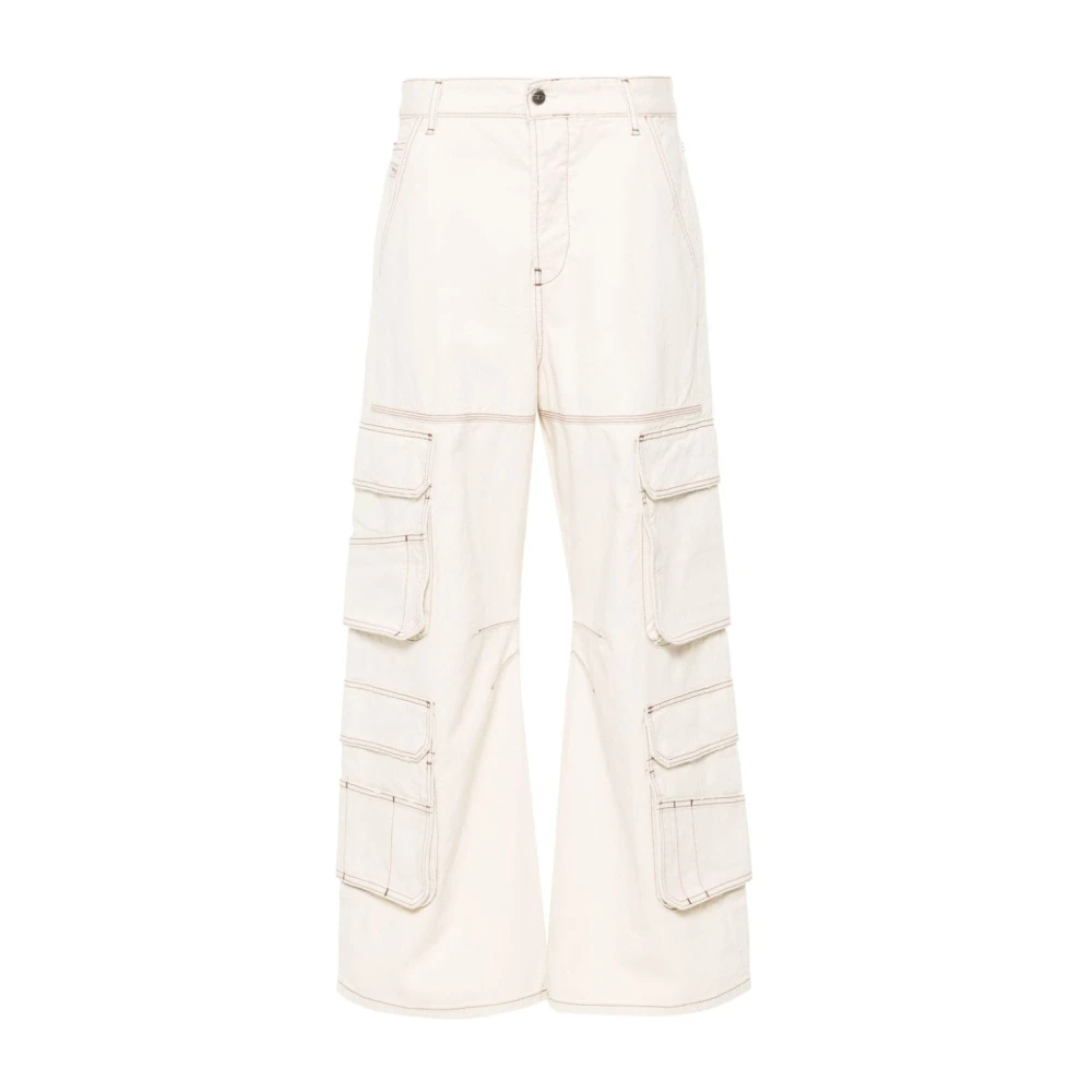 Diesel Cargo Broek in Groen D-Sire Stijl White Dames