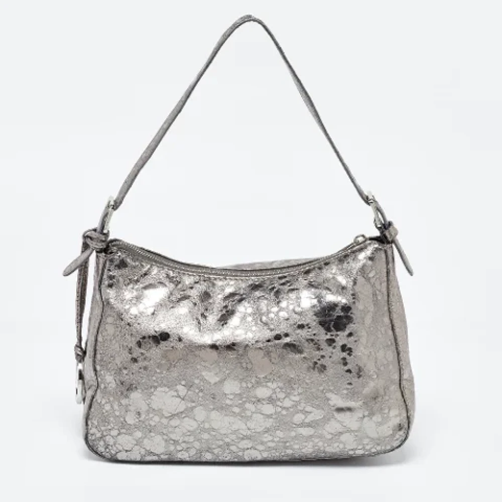 Michael Kors Pre-owned Leather shoulder-bags Gray Dames