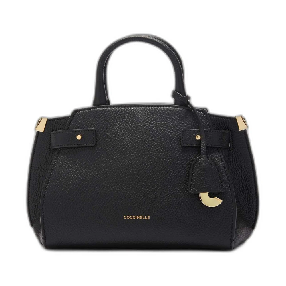 Coccinelle Leren Schoudertas Lente Zomer Collectie Black Dames