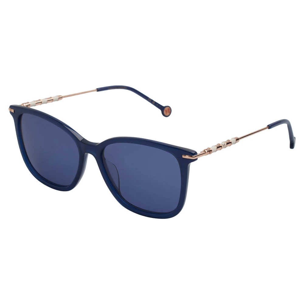 Carolina Herrera Women's Blue Square Sunglasses With Uv Protection