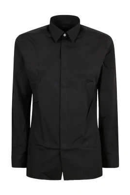 Broderad Långärmad Modern Skjorta