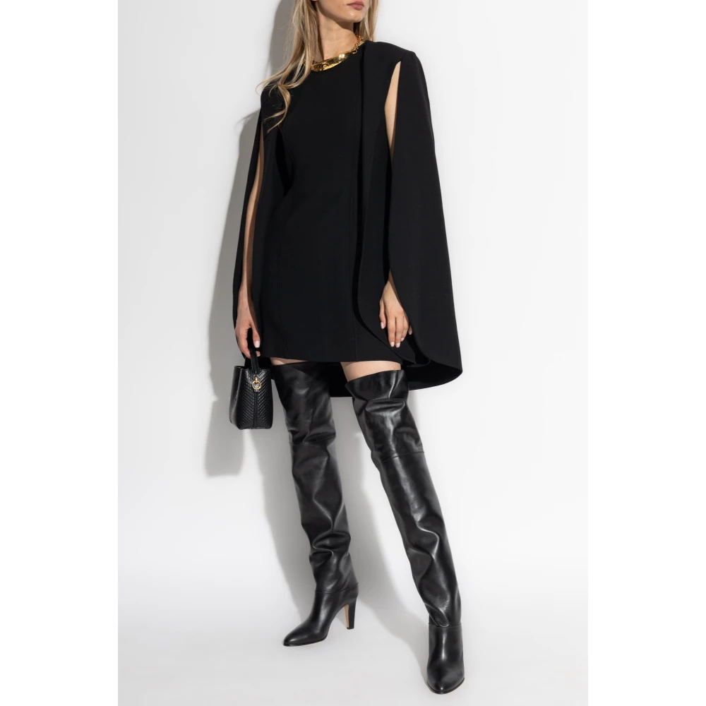 Stella Mccartney Jurk met decoratieve mouwen Black Dames