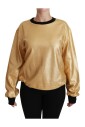 pull-en-coton-or-et-noir-a-col-rond