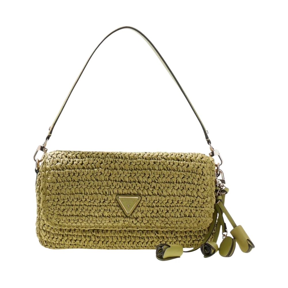 Guess Women's Green Ofelia Flap Shoulder Bag - Shoulder Bags - One Size - Bags