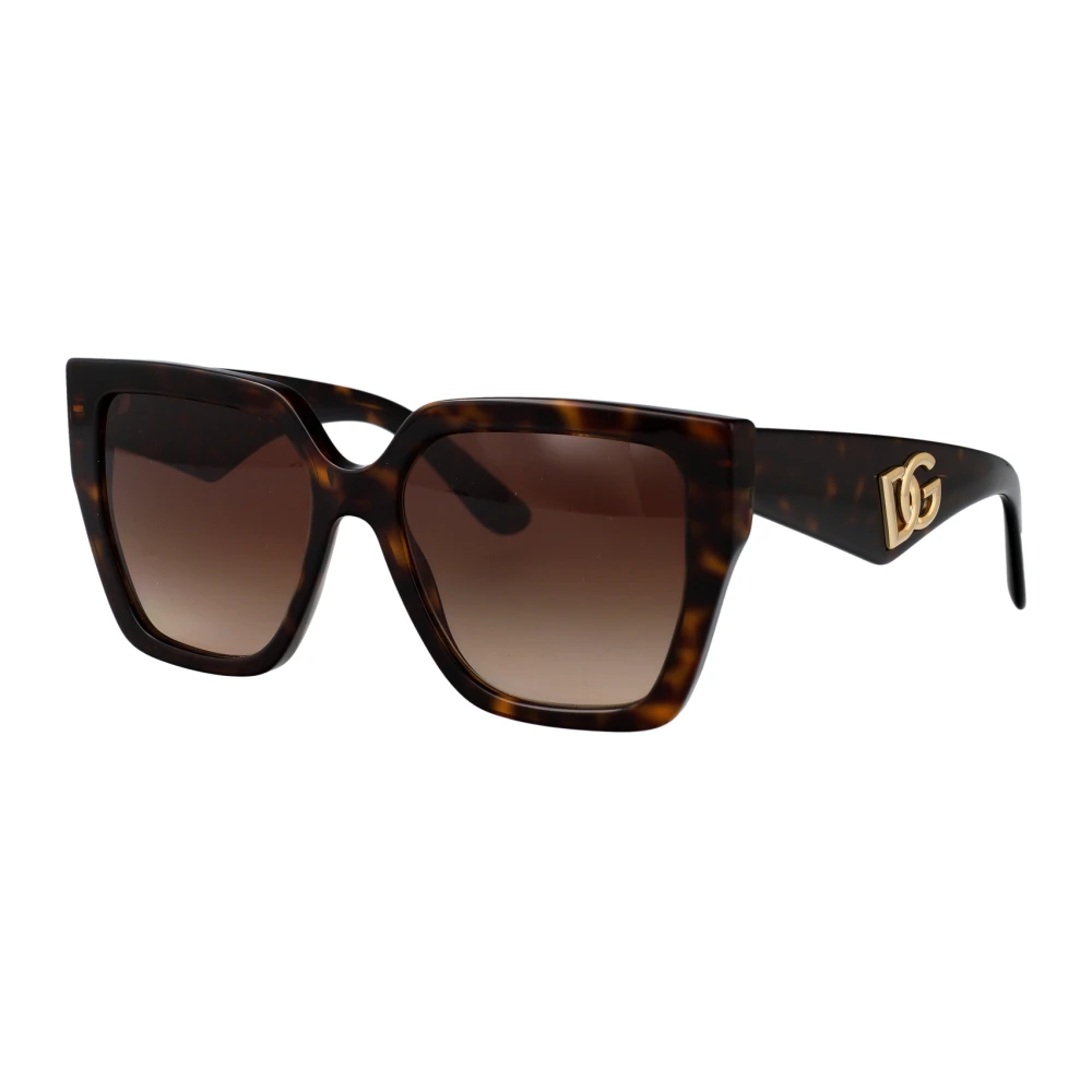 Dolce & Gabbana Women's Brown Dg4438 502/13 Woman Sunglasses Acetate Turtle Squared Normal Shaded - Image 3