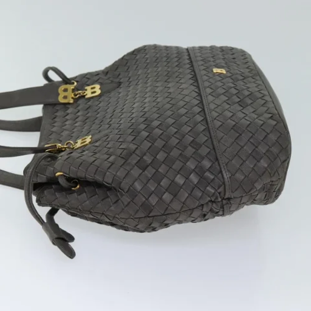 Bally Pre-owned Leather shoulder-bags Gray Dames