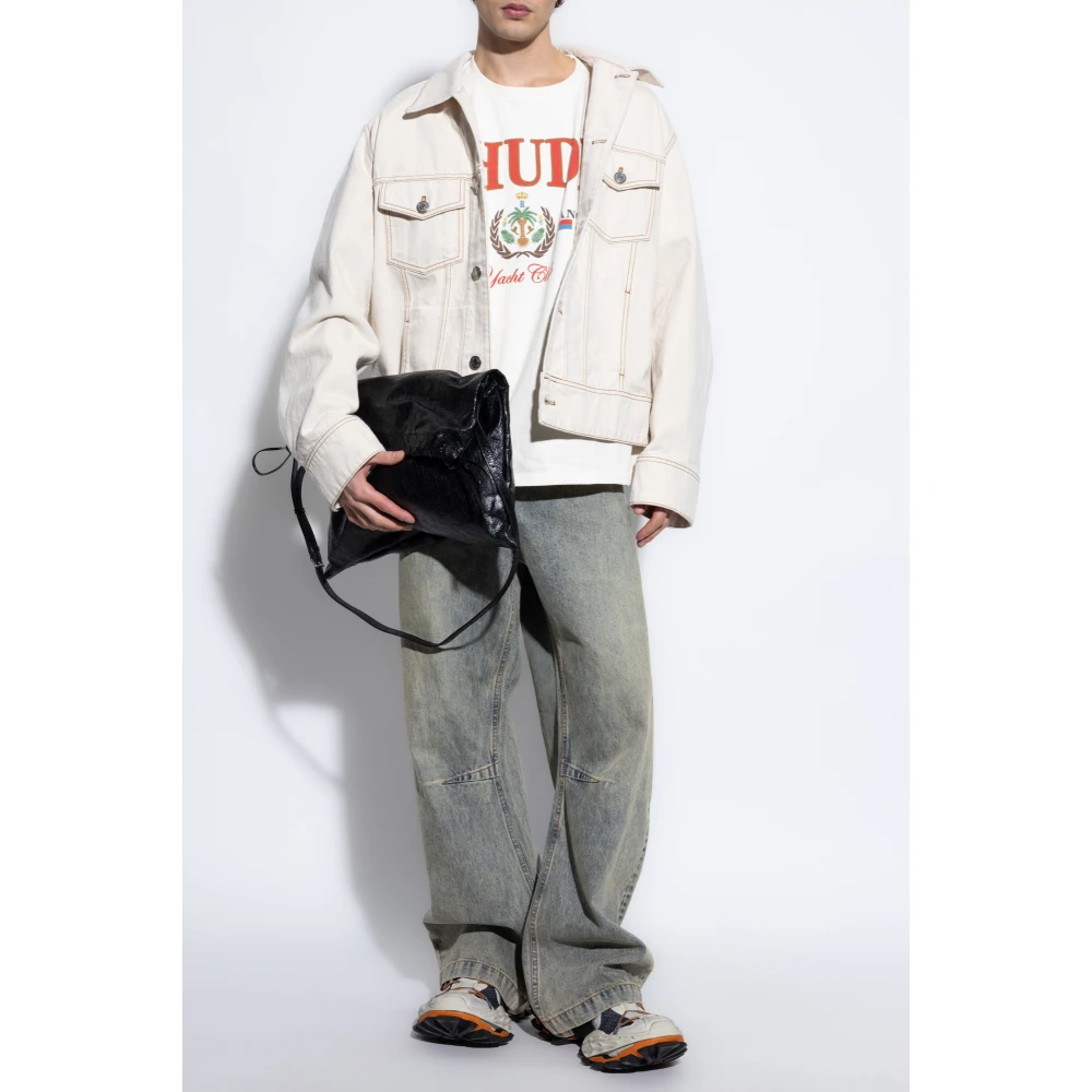 Rhude T-shirt met print Beige Heren