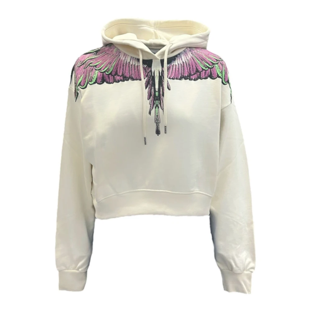 Marcelo Burlon Beige Sweatshirts - Female - Hoodies - M - Sweatshirts & Hoodies