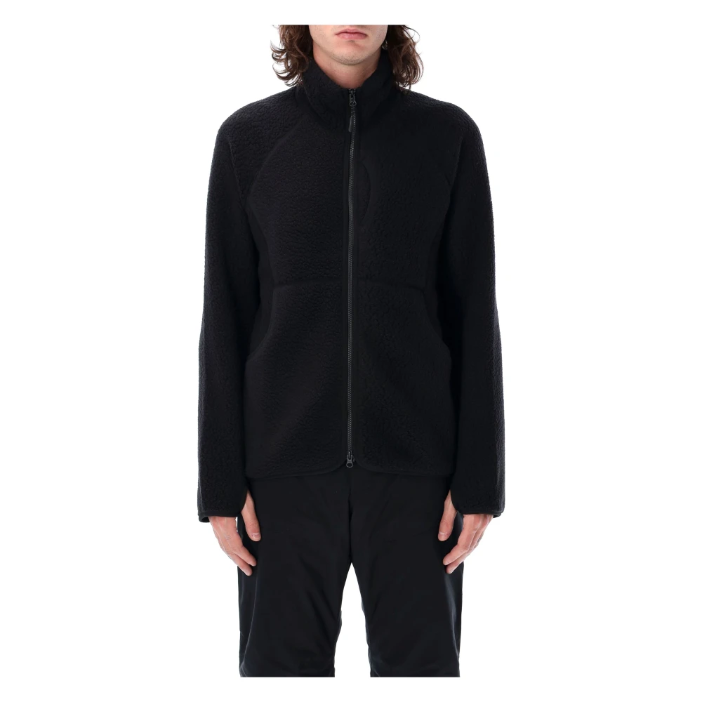Snow Peak Zwarte Thermal Boa Fleece Jas Aw24 Black Heren