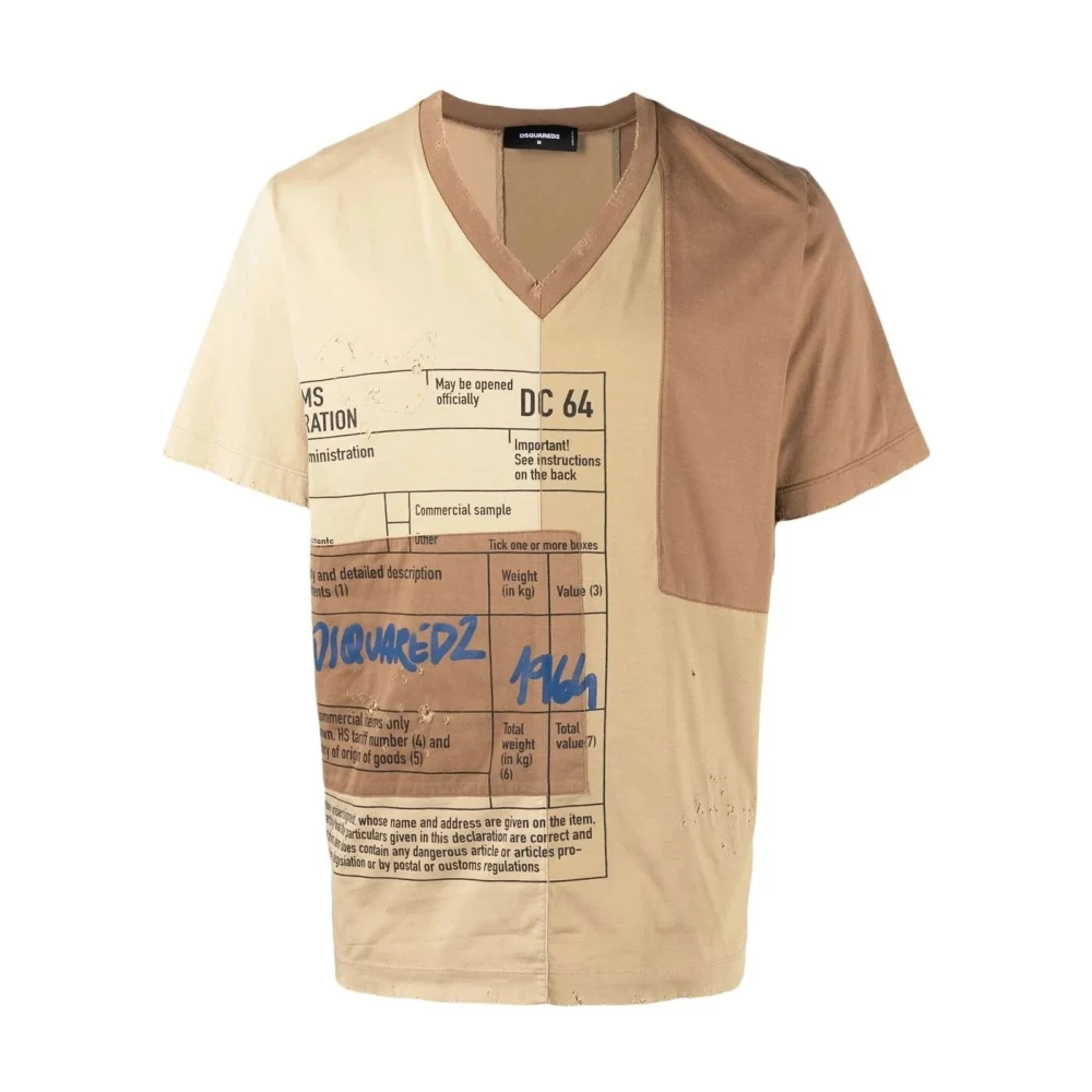 Dsquared2 Casual T-shirt met stijl 961 Brown Heren
