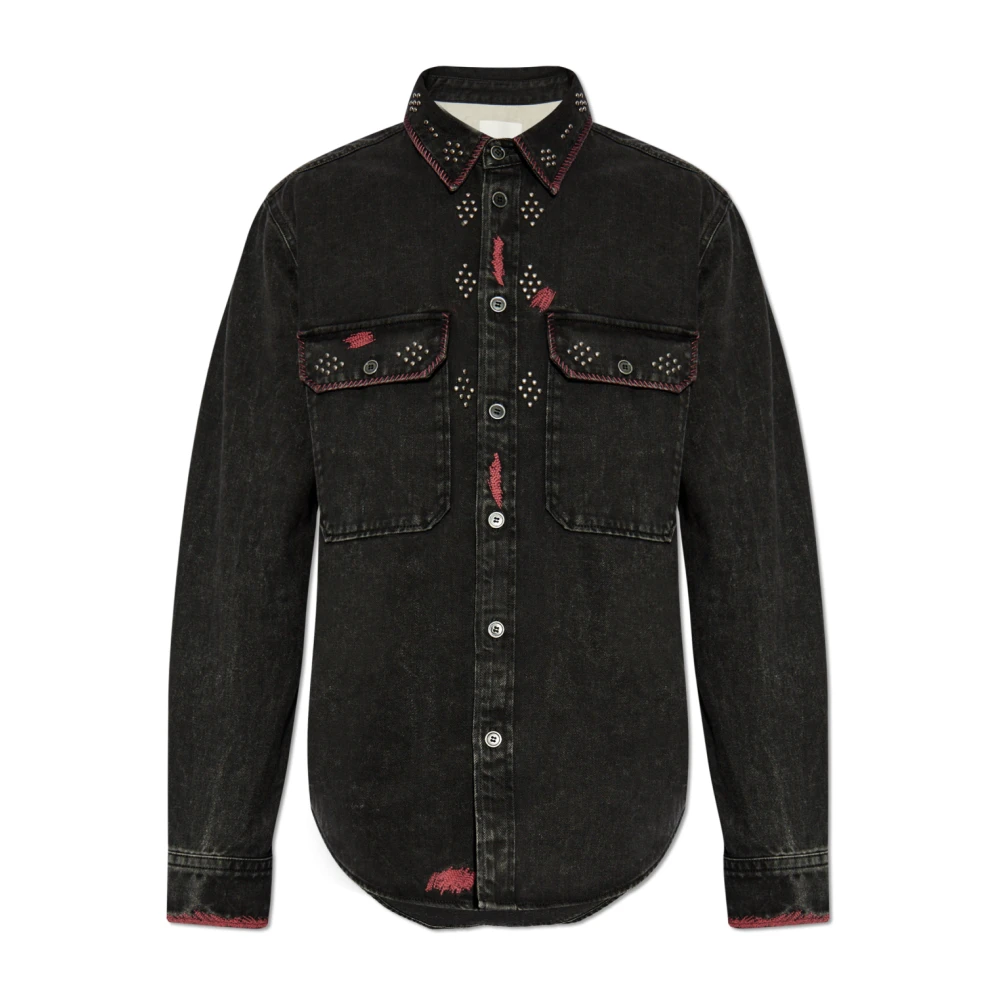 Isabel marant Denim jack Osco Black Heren