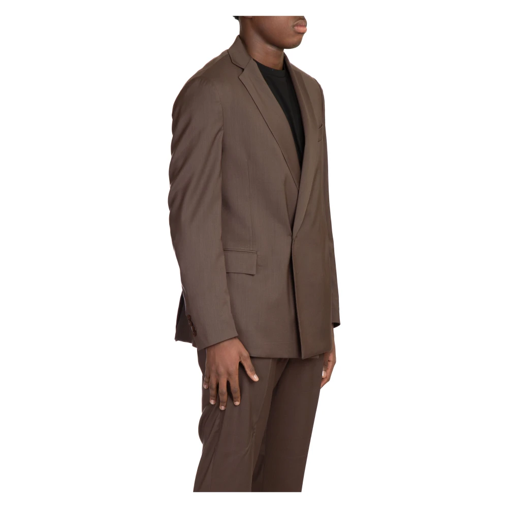 Costumein Single-Breast Blazer in 5650 Brown Heren