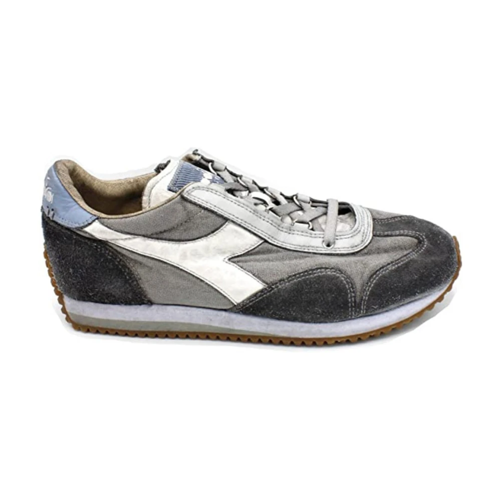 Diadora Vintage Groene Sneakers Heritage Model Heren Schoenen Grijs