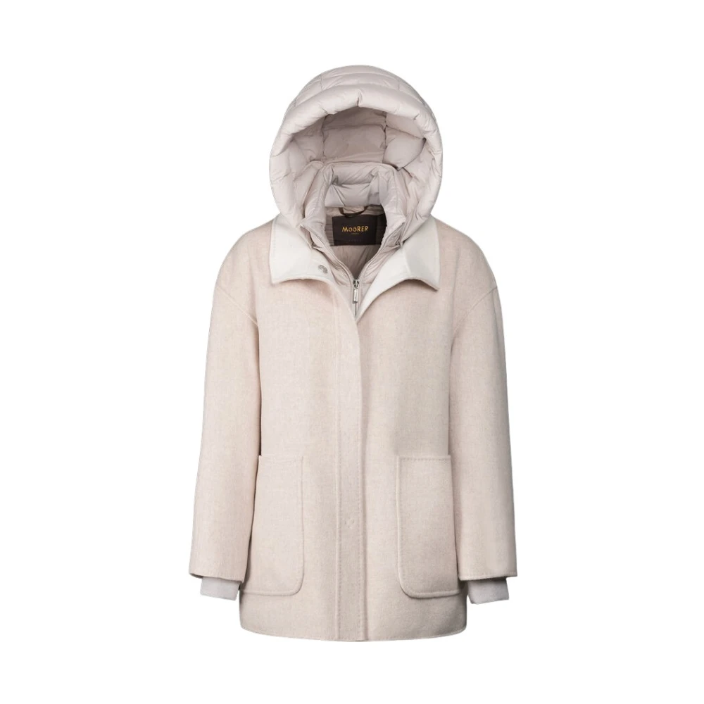 Moorer - Coats > Parkas - Beige - Moorer - Modalova