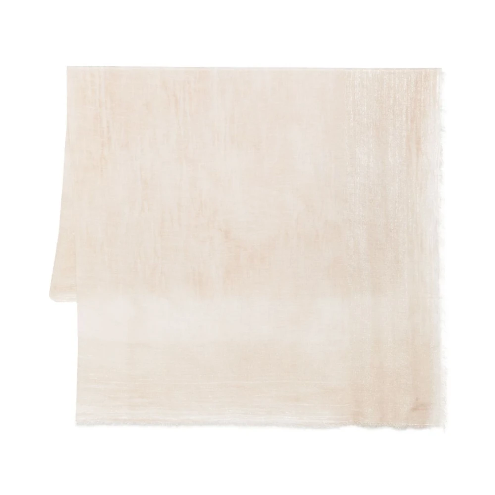Faliero Sarti Beige Sjaal Accessoires Elegant Zacht Beige Dames