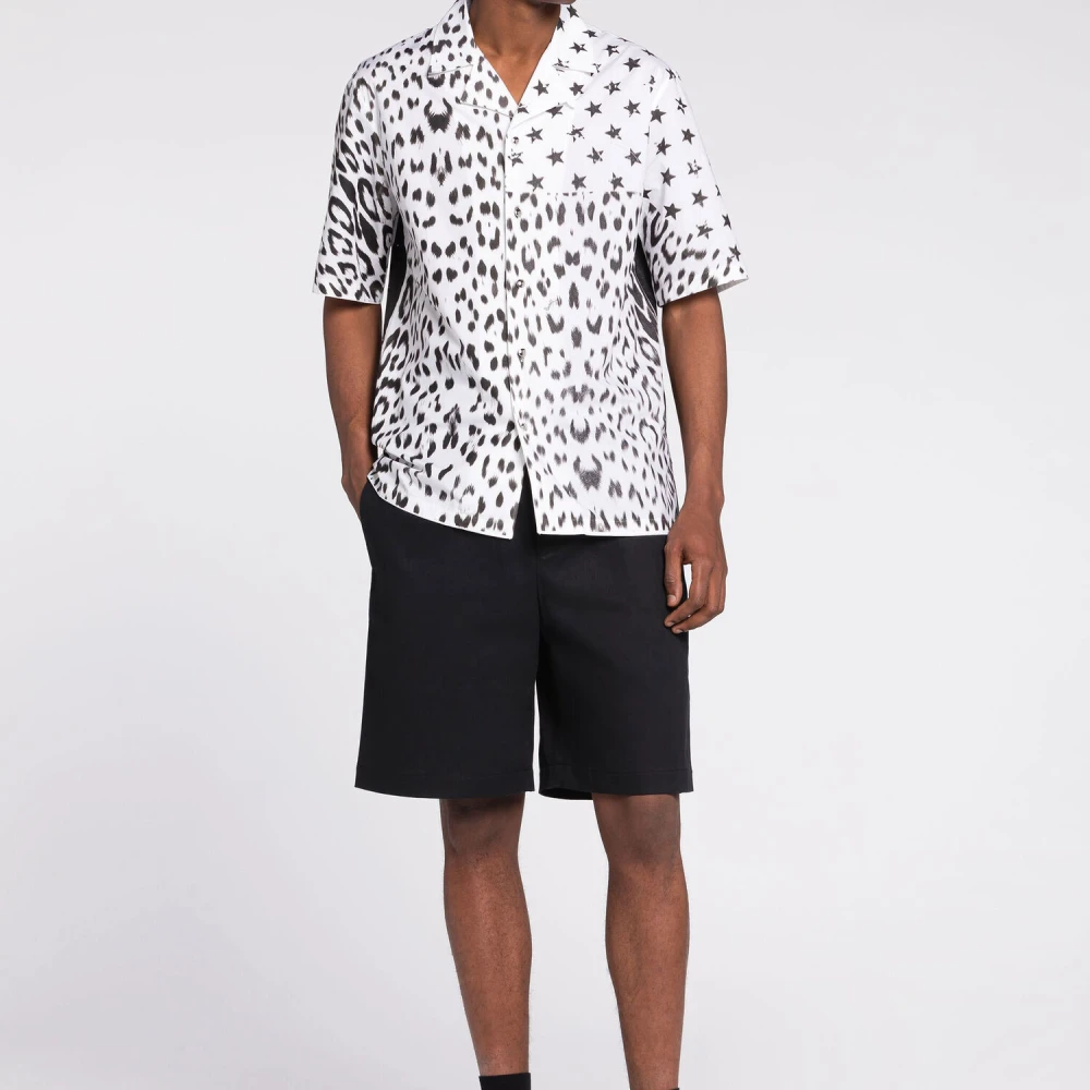 Roberto Cavalli Grafisch Print Shirt Black Heren