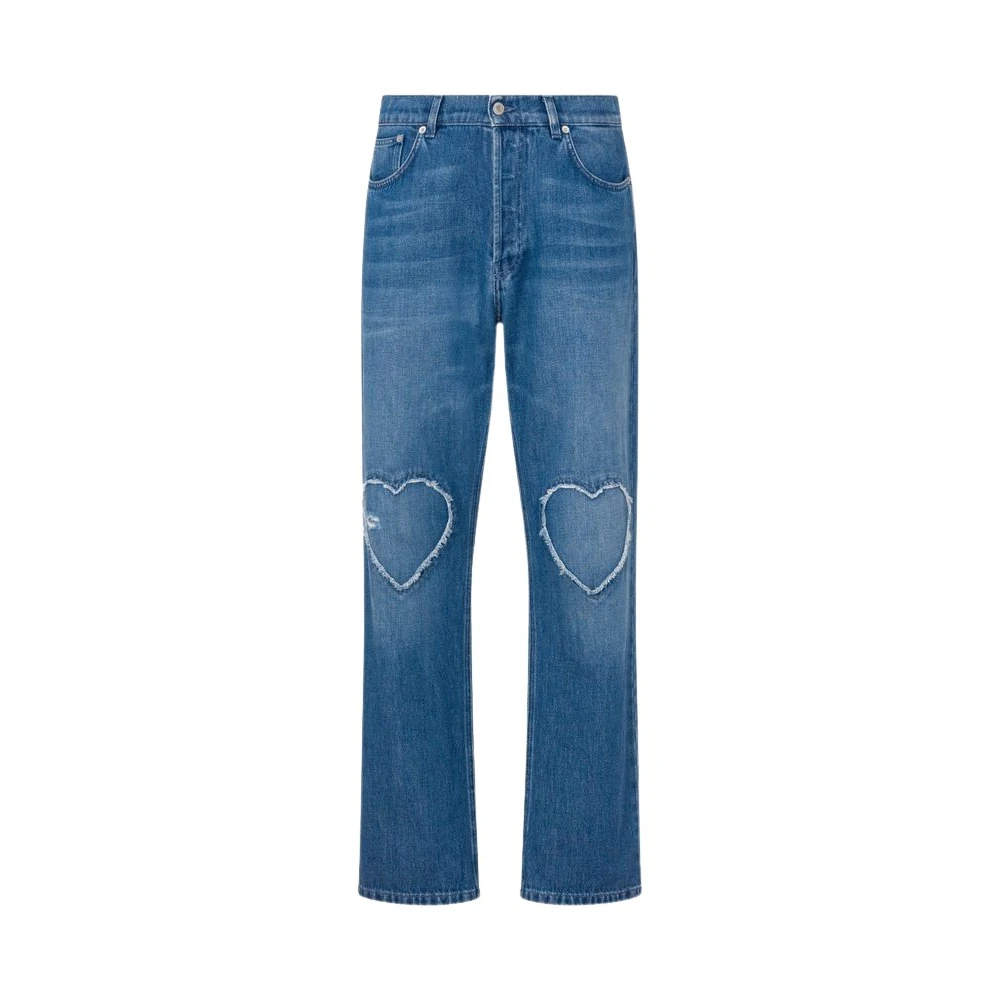 Moschino Men's Blue Cotton Denim Pants