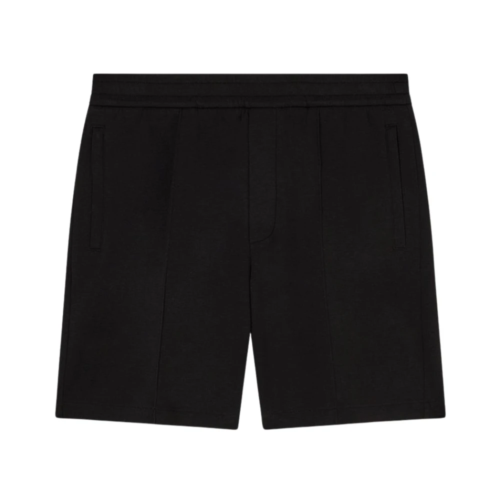 Emporio Armani Mannelijk Zwart Fitness Heren, S, Katoen, Stretch Double Jersey Bermuda Shorts