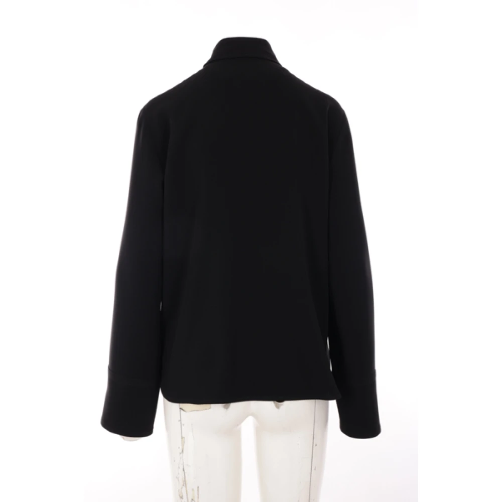 Alberto Biani Zwarte Overhemd Klassieke Knoopsluiting Black Dames