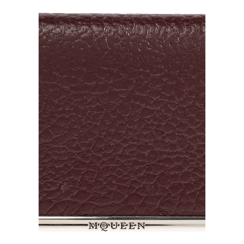 alexander mcqueen Leren portemonnee Red Dames