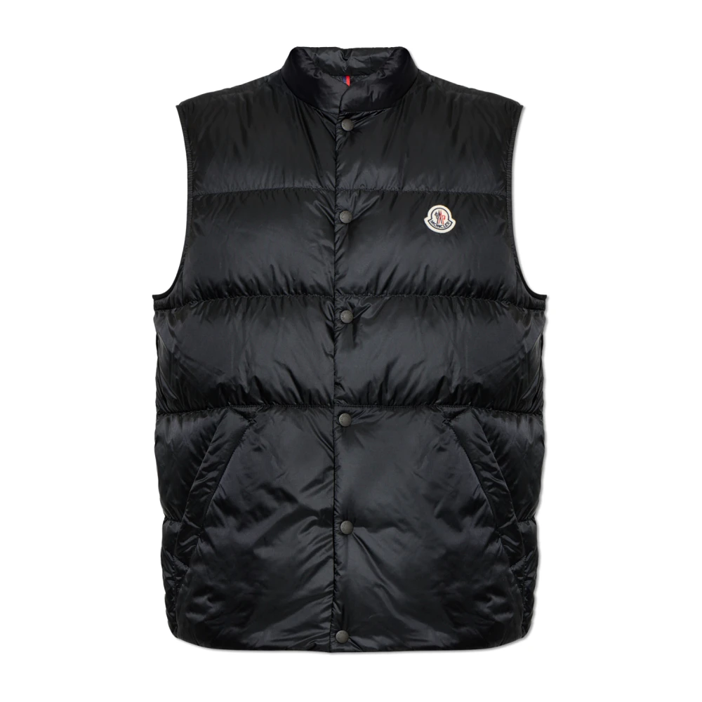 Moncler Black Waistcoats, Male, Xl, Tuquerouye Down Vest