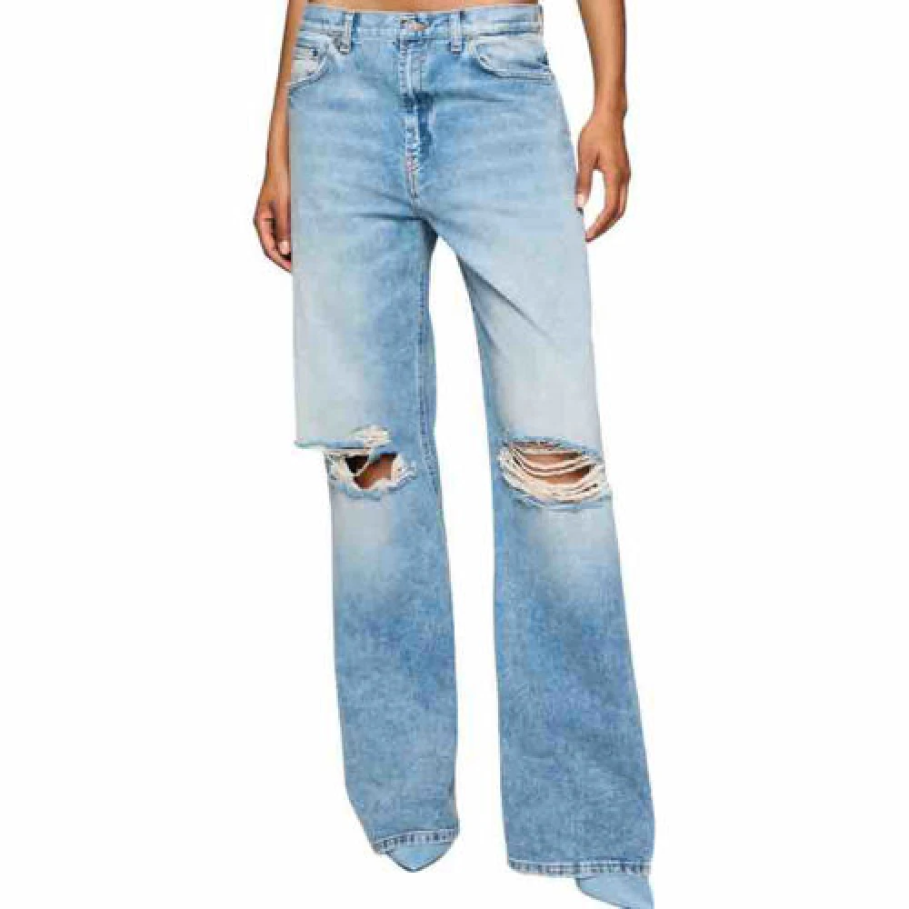 Dondup Wide Jeans Blue Dames