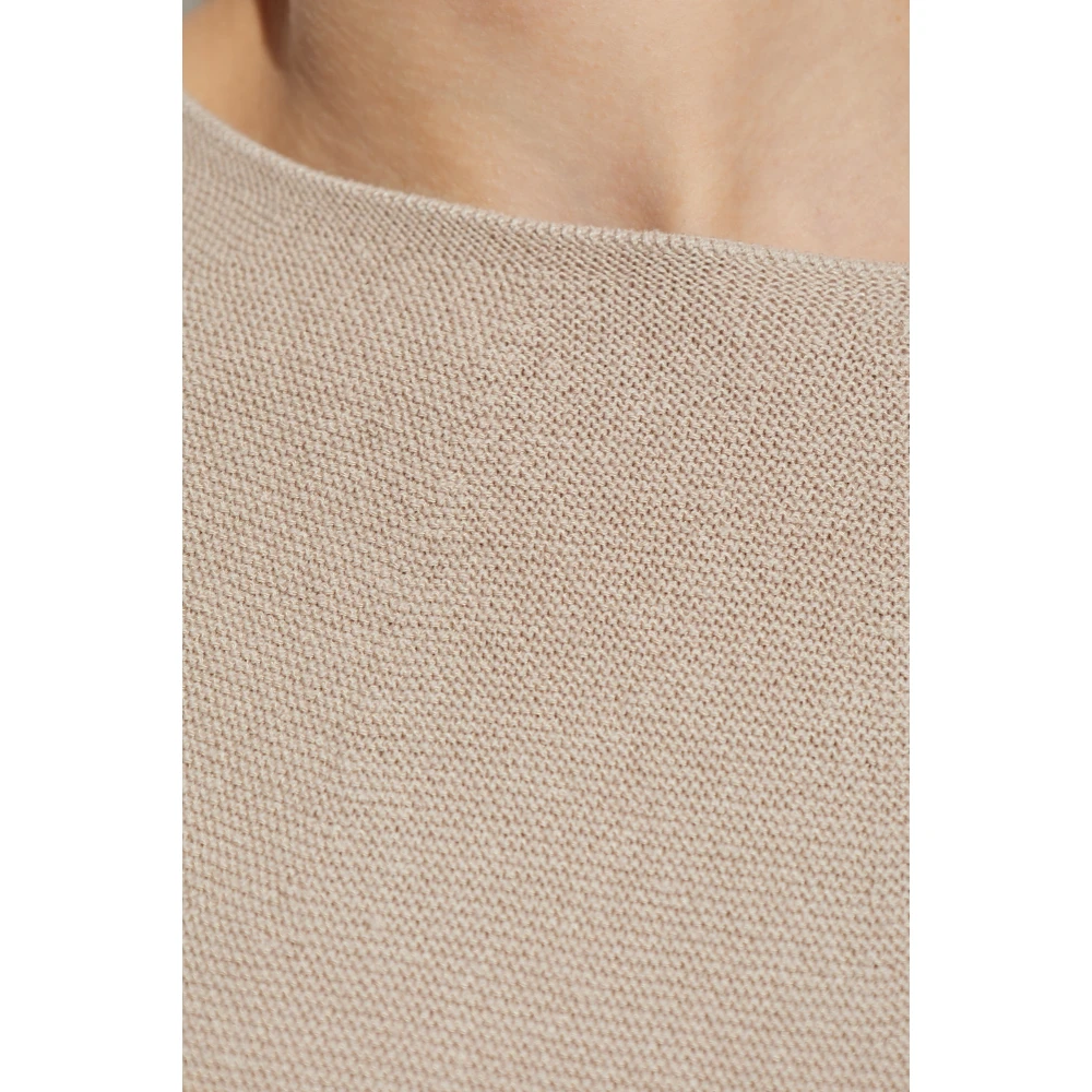 Emporio Armani Trui met ronde halslijn Beige Dames
