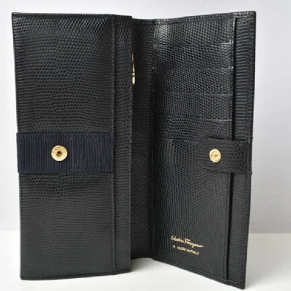 Salvatore Ferragamo Pre-owned Leather wallets Black Dames