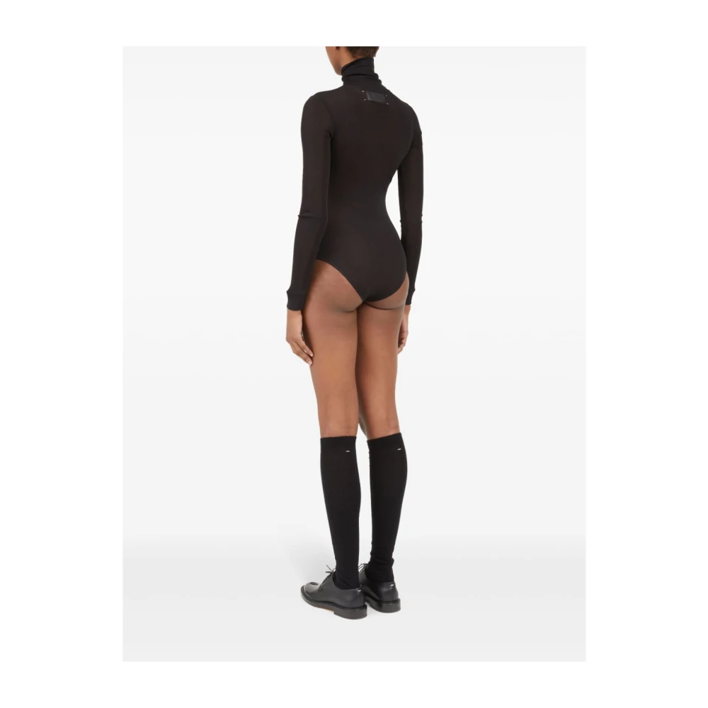 Maison Margiela Zwart Topwear Aw24 Black Dames