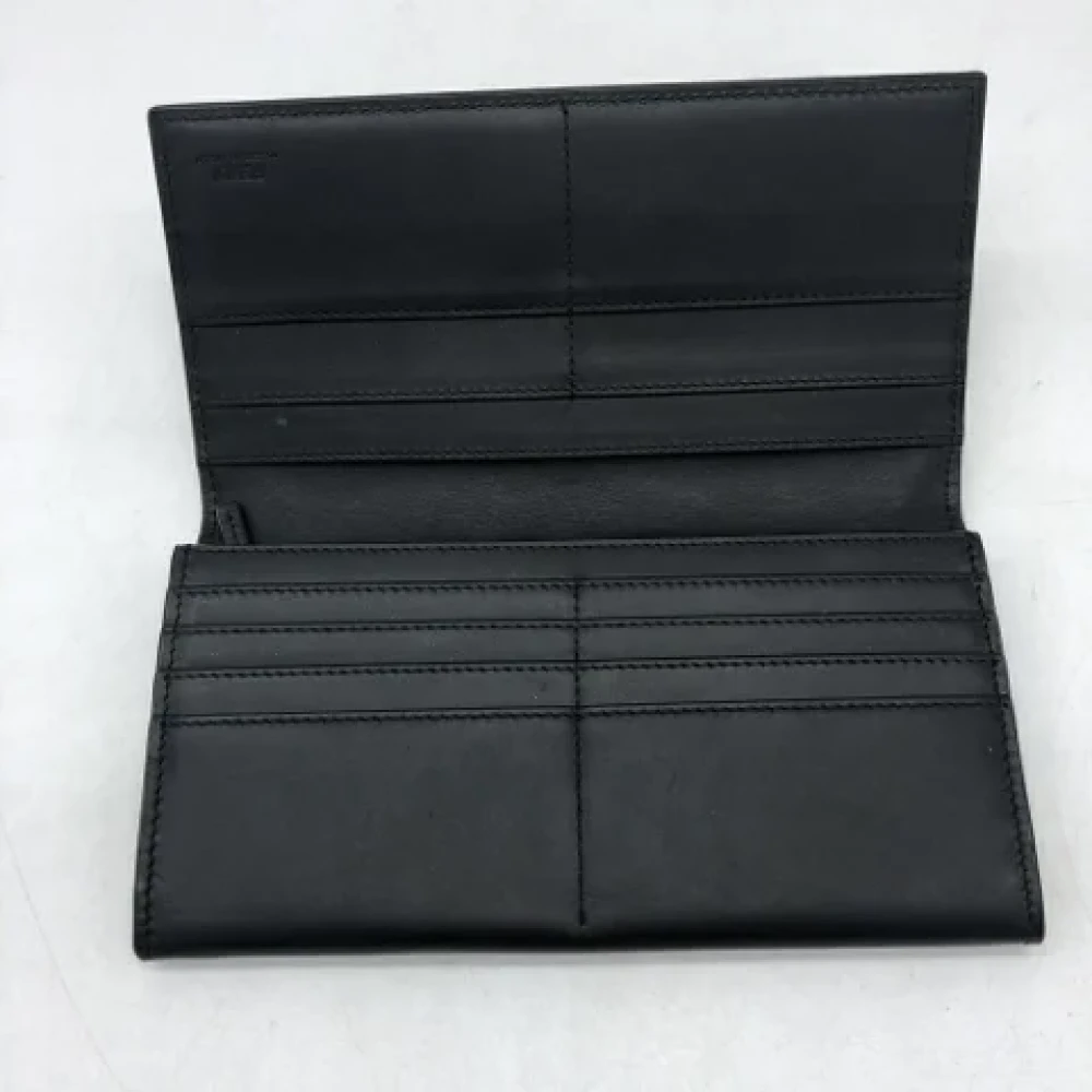 Fendi Vintage Pre-owned Leather wallets Black Dames