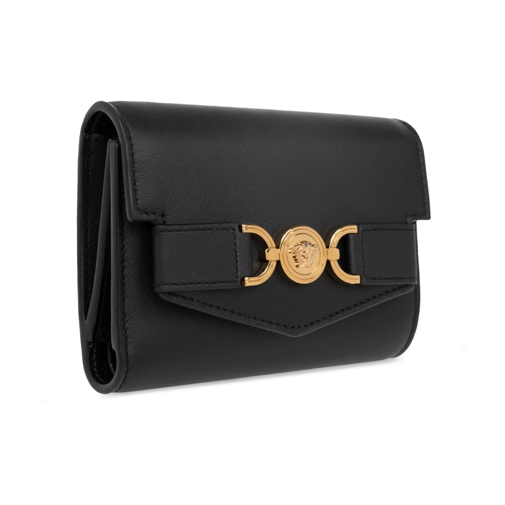 Versace Portemonnee met logo Black Dames