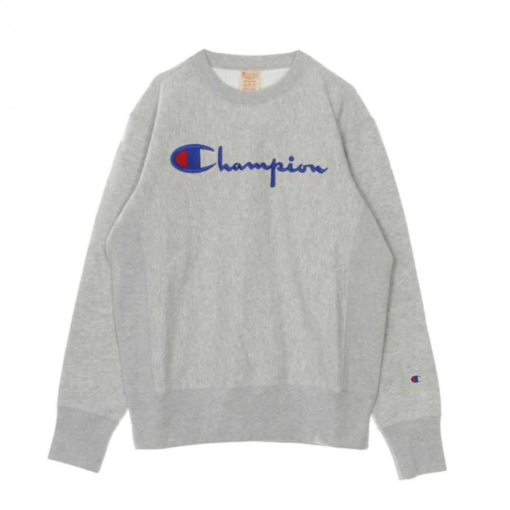 Champion Men's Gray Lightweight Crewneck Sweatshirt