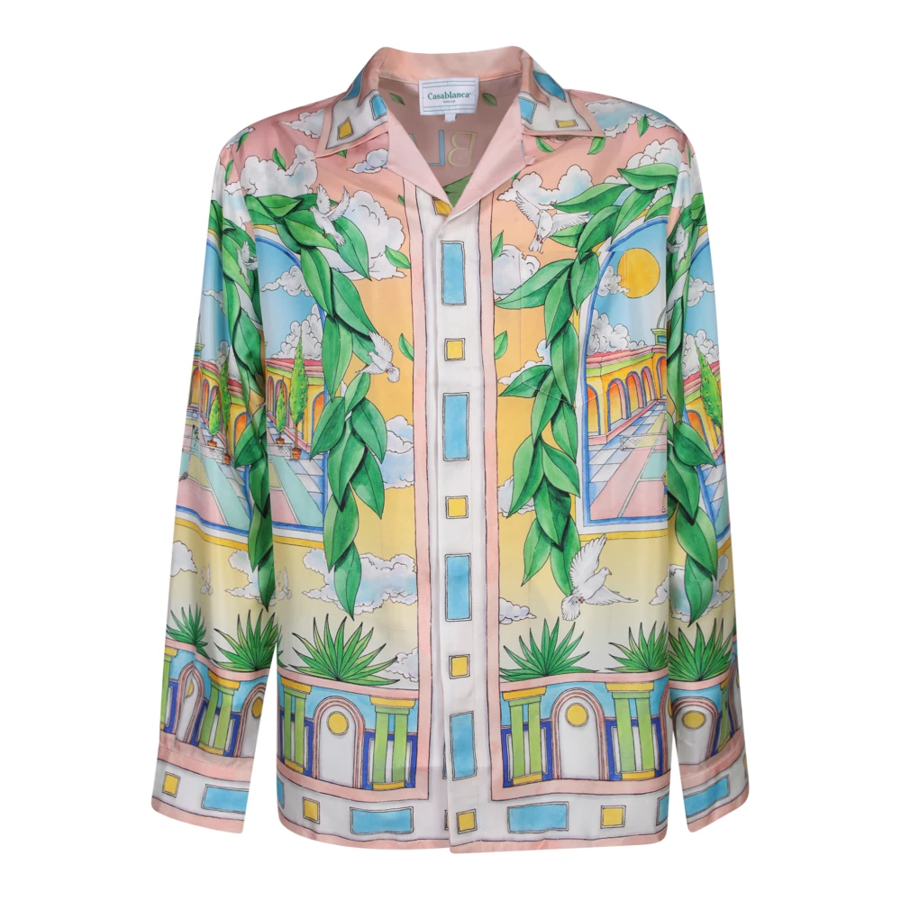 Casablanca Zijden Multi Shirts Verhoog Stijl Modern Multicolor Heren