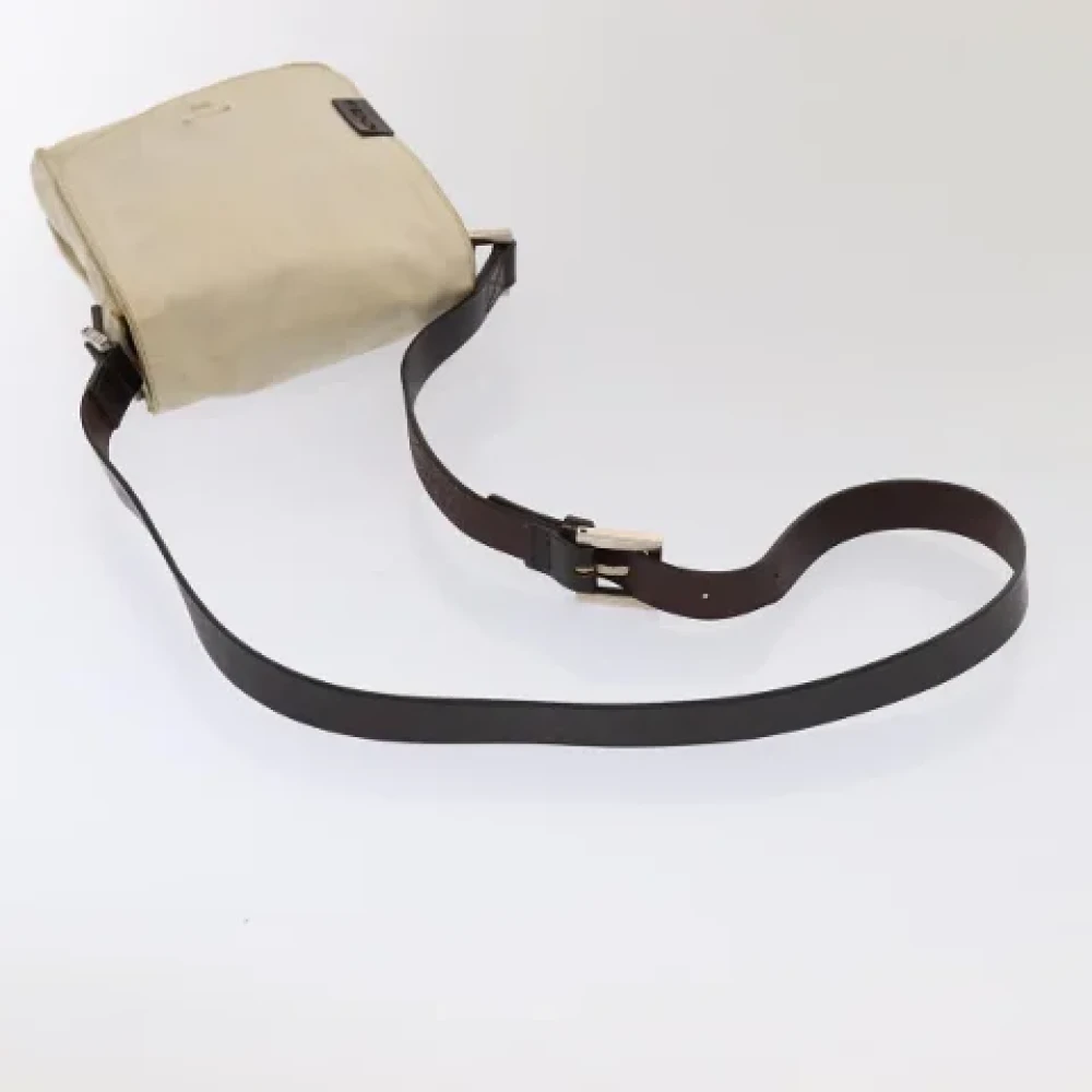 Fendi Vintage Pre-owned Canvas fendi-bags Beige Dames