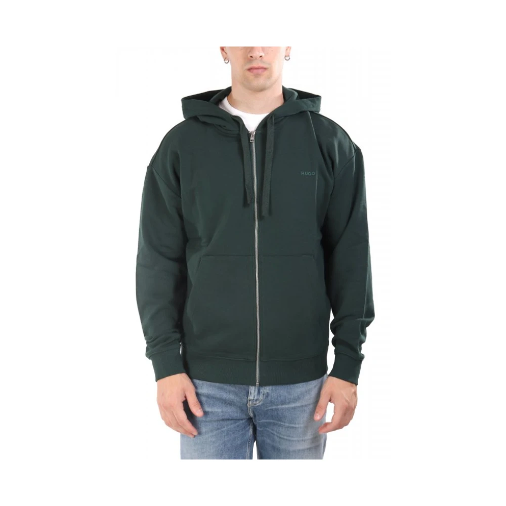 Hugo Green Dapozip Zip Hoodie - Male - Zip-Throughs - Xl - Sweatshirts & Hoodies