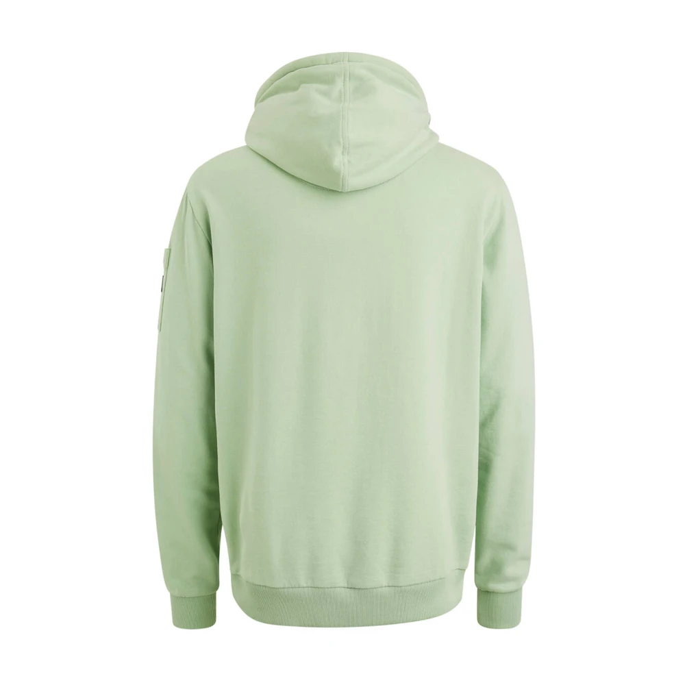 PME Legend Zachte Terry Geborstelde Hoodie Green Heren